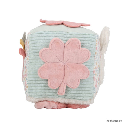 miffy x Little Dutch キューブトイ ラッキーブロッサム 布製おもちゃ ピンク 仕掛けおもちゃ ミッフィー