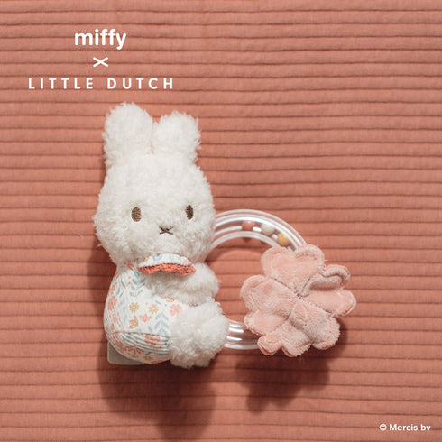 miffy x Little Dutch ミッフィー リングラトル ラッキーブロッサム ラッキーリーブス ピンク ブルー 花柄 リトルダッチ