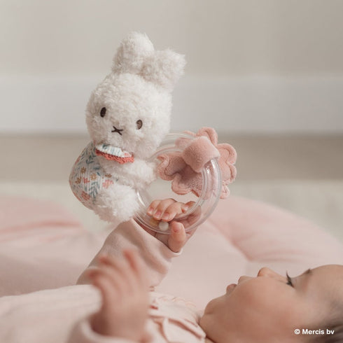 miffy x Little Dutch ミッフィー リングラトル ラッキーブロッサム ラッキーリーブス ピンク ブルー 花柄 リトルダッチ