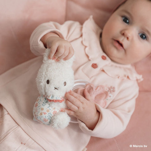 miffy x Little Dutch ミッフィー リングラトル ラッキーブロッサム ラッキーリーブス ピンク ブルー 花柄 リトルダッチ