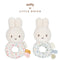 miffy x Little Dutch ミッフィーベビーラトル ラッキーブロッサム ラッキーリーブス ピンク ブルー 花柄 リトルダッチ