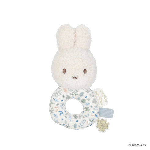 miffy x Little Dutch ミッフィーベビーラトル ラッキーブロッサム ラッキーリーブス ピンク ブルー 花柄 リトルダッチ