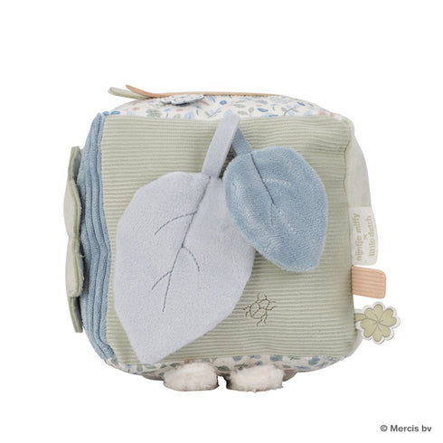 miffy x Little Dutch キューブトイ ラッキーリーブス 布製おもちゃ ブルー 水色 仕掛けおもちゃ ミッフィー