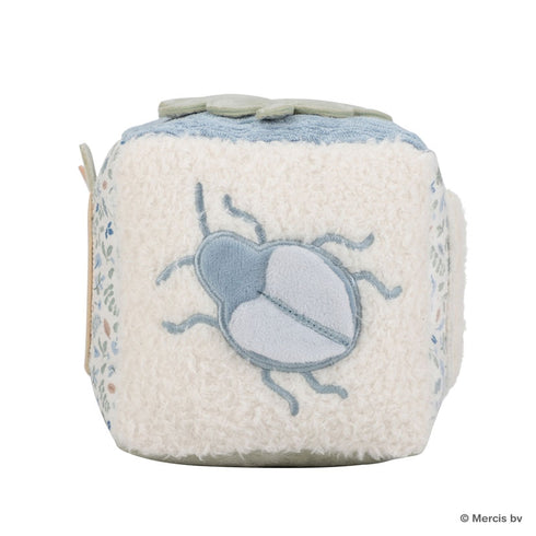 miffy x Little Dutch キューブトイ ラッキーリーブス 布製おもちゃ ブルー 水色 仕掛けおもちゃ ミッフィー