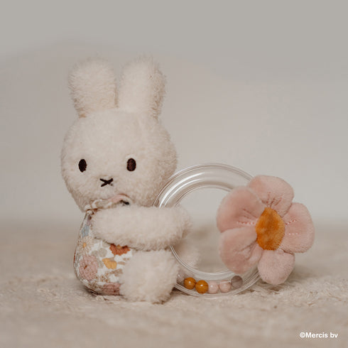 miffy x Little Dutch リングラトル ミッフィー ガラガラ 赤ちゃんのおもちゃ リトルダッチ