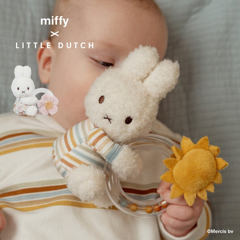 miffy x Little Dutch リングラトル ミッフィー ガラガラ 赤ちゃんのおもちゃ リトルダッチ