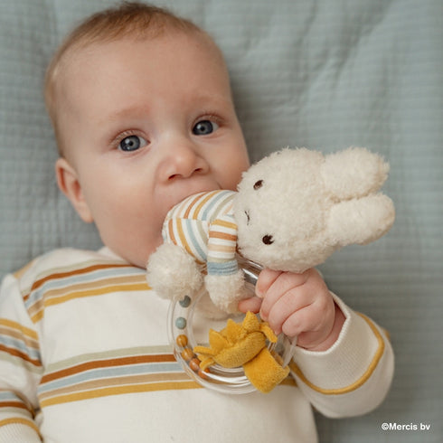 miffy x Little Dutch リングラトル ミッフィー ガラガラ 赤ちゃんのおもちゃ リトルダッチ
