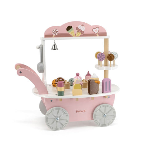 PolarB アイスワゴン 木製おままごと ピンク TYPR44054 ポーラービー