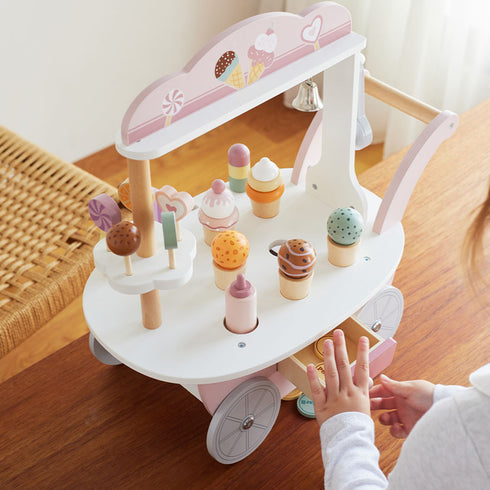 PolarB アイスワゴン 木製おままごと ピンク TYPR44054 ポーラービー