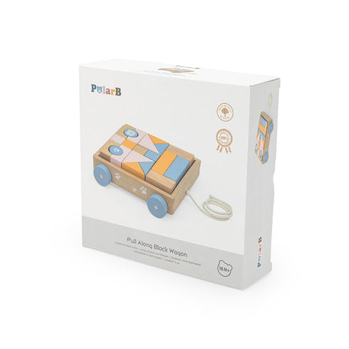 PolarB つみきワゴン 木製おもちゃ 木のおもちゃ TYPR44096 ポーラービー