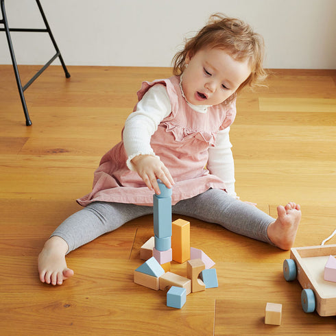 PolarB つみきワゴン 木製おもちゃ 木のおもちゃ TYPR44096 ポーラービー