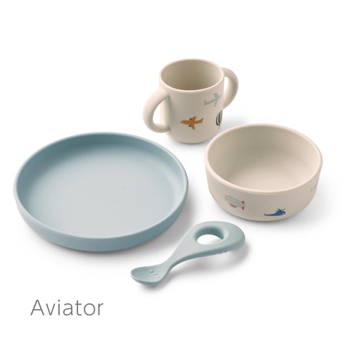 LIEWOOD Vivi Printed Tableware Set リーウッド ヴィヴィ シリコン食器セット