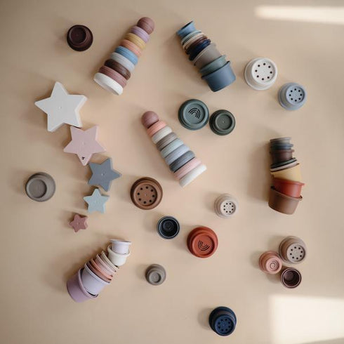 Mushie Nesting Star ネスティングスター スタッキング 重ねるおもちゃ 星 くすみカラー ムシエ