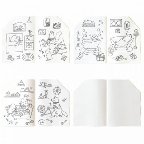Jaq Jaq Bird 塗り絵ブック Giant Coloring Book リサイクルペーパーを使用 ジャクジャクバード