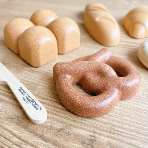 PLAN TOYS BREAD SET パンセット 3628 おままごと ブレッド 木製 パン屋さんごっこ プラントイ