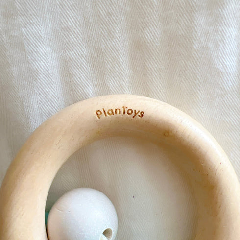 PLAN TOYS ビーズラトル Beads Rattle - Pastel Series 5262 ベビーラトル 歯固め プラントイ