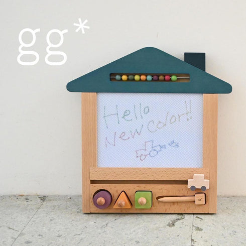 gg* ジジ oekaki house オエカキハウス おえかきボード 木のおもちゃ おうち キャット くるま ドッグ kiko+&gg*