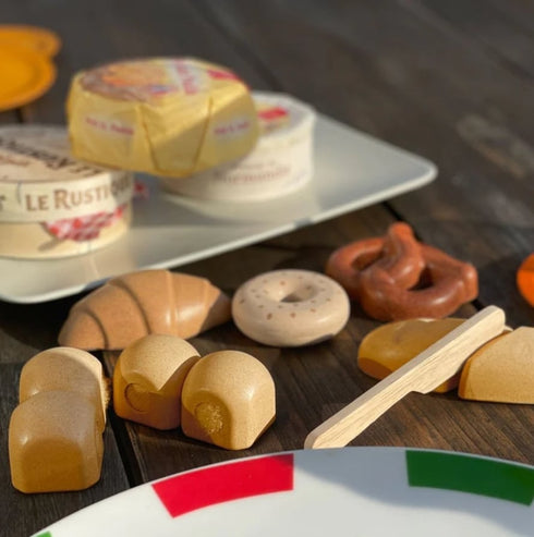 PLAN TOYS BREAD SET パンセット 3628 おままごと ブレッド 木製 パン屋さんごっこ プラントイ