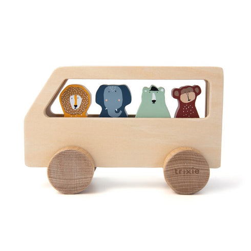 trixie baby Wooden animal bus 木のおもちゃ アニマルバス 乗り物 はたらく車 トリクシー