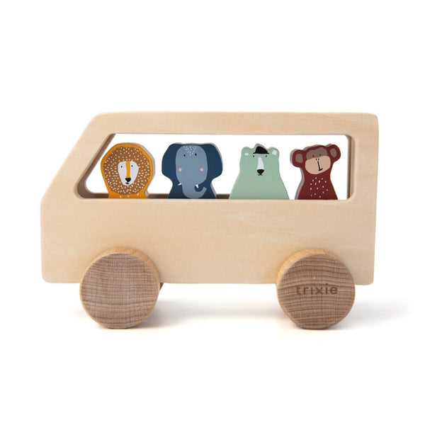 trixie baby Wooden animal bus 木のおもちゃ アニマルバス 乗り物 はたらく車 トリクシー