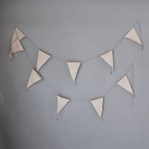 MOONTIC ファブリックガーランド ピンク ナチュラル ホワイト ブルー 全長2.8m HAPPY BIRTHDAY お誕生日ガーランド バースデー