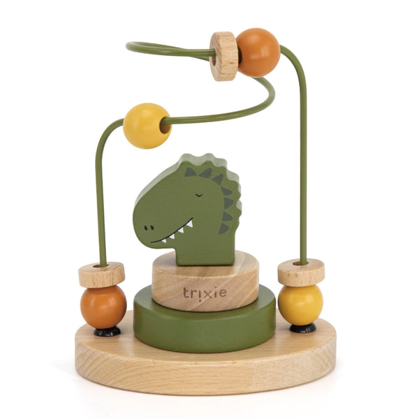 trixie baby Wooden beads maze ウッドトイ ビーズメイズ Mr.Dino 恐竜 ダイナソー 木のおもちゃ トリクシー