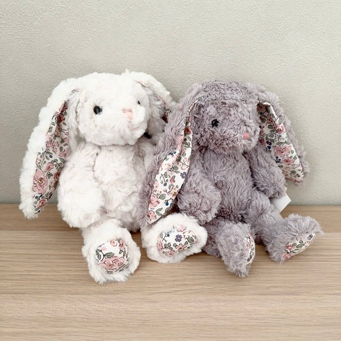 MON AMI フェイス グレー フローラルバニー Sサイズ うさぎ ぬいぐるみ モナミ ST1614