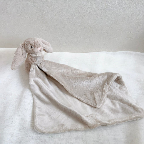 Jellycat Bashful Bunny Soother うさぎ たれ耳 ブランケット ぬいぐるみ 無地 ジェリーキャット