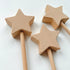 木製 スティック 1本 スタースティック 星 ステッキ