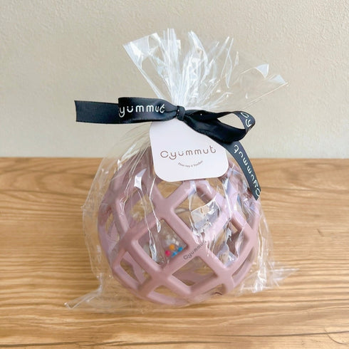 cyummut RATTLE ラトル ミニボール入り シリコンボール ベビーボール オーボール くすみカラー キュムット