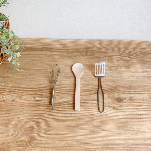 sass&belle キッチンツール おままごと クッキングボックス 7点セット シルバー グレー サス&ベル JEUX027