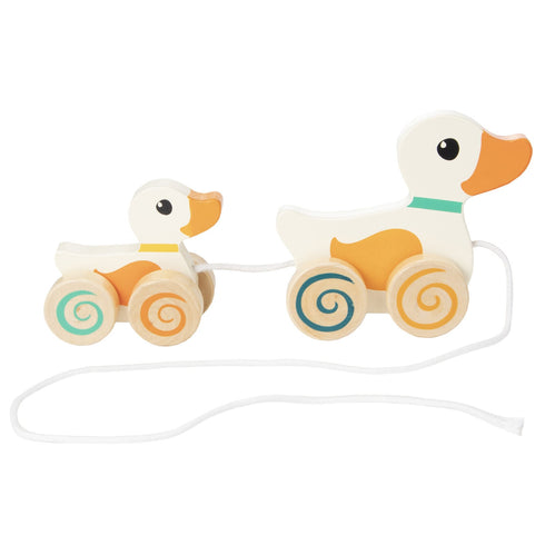 Egmont Toys 木製 あひるの親子 プルトイ PULL ALONG MAMMY AND BABY DUCK 引っ張るおもちゃ エグモントトイズ