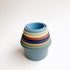 Mushie Stacking Cups Toy スタッキングカップ Forest ブルー系カラー ムシエ