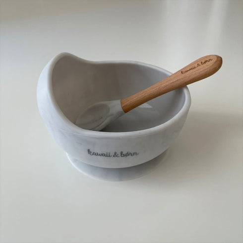 kawaii&born シリコンボウル ベビー食器 離乳食 食器 吸盤タイプ くっつくお皿