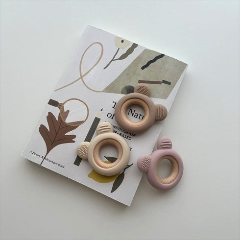 kawaii&born 歯固めリング くまちゃん シリコン 木製