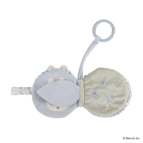 miffy x Little Dutch ミッフィー 布えほん ストラップ付き ラッキーリーブス 水色 ブルー