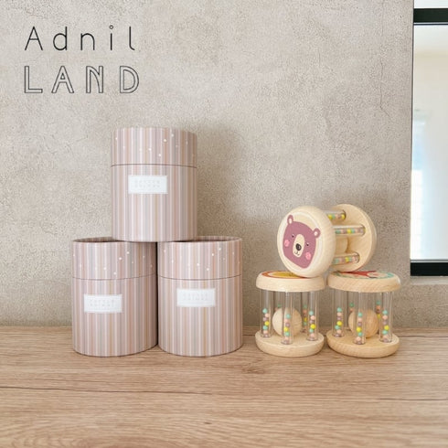 Adnil LAND カラコロ鳴らして遊ぶ! RATTLE ANIMAL ラトル 木のおもちゃ アドニルランド