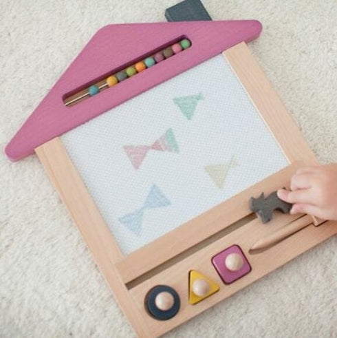 gg* ジジ oekaki house オエカキハウス おえかきボード 木のおもちゃ おうち キャット くるま ドッグ kiko+&gg*