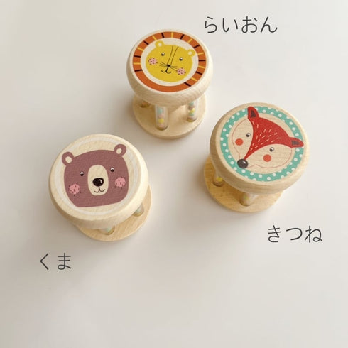 Adnil LAND カラコロ鳴らして遊ぶ! RATTLE ANIMAL ラトル 木のおもちゃ アドニルランド