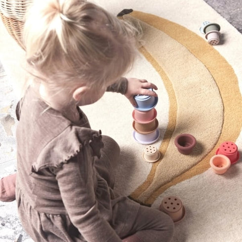 OYOY mini Tawa Silicone Stacking Cups "Cherry" タワー シリコン スタッキングカップ オイオイミニ