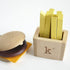 kiko+ キコ hamburger set ハンバーガーセット 楽器 木製おままごと ファーストフード ポテト 木のおもちゃ kiko+&gg*