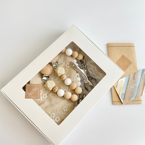 Para Bebe 出産祝い 3点セット まんまるスタイ ブランケットクリップ シューズクリッパー【 Para Bebe BOX 】