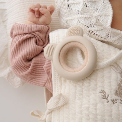 kawaii&born 歯固めリング くまちゃん シリコン 木製