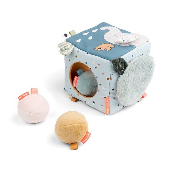 Done by Deer 布製 仕掛けおもちゃ ディスカバリーキューブ ディアフレンズ カラーミックス 2BD-4823137 ダンバイディア