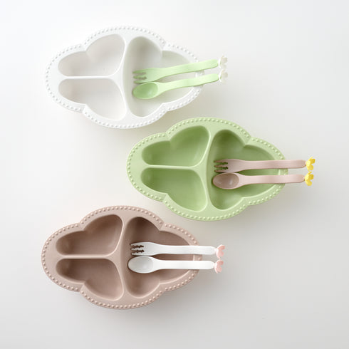 Lien de famille おはなのベビーカトラリー hanasaku spoon & fork SET ベビー食器 リヤンドファミーユ