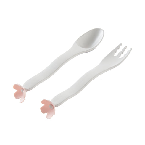 Lien de famille おはなのベビーカトラリー hanasaku spoon & fork SET ベビー食器 リヤンドファミーユ