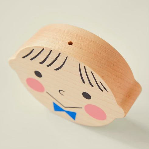 Kittoko 一生に一度のファーストカット飾り Red 木製 はじめてのカット記念 胎毛 キットコ