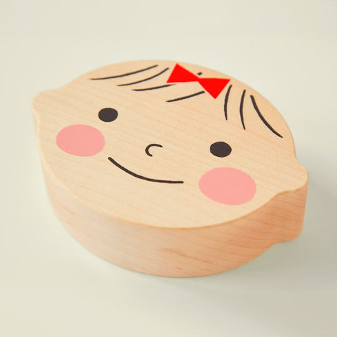 Kittoko 一生に一度のファーストカット飾り Red 木製 はじめてのカット記念 胎毛 キットコ