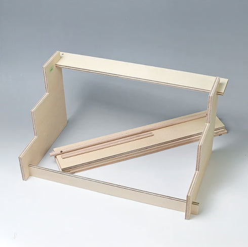 小黒三郎 組み木 五月人形 KK237 円武者三段飾り・小 普通垂幕 木製 つみき こどもの日 男の子の節句 遊プラン