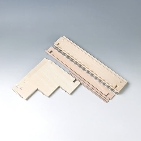 小黒三郎 組み木 五月人形 KK237 円武者三段飾り・小 普通垂幕 木製 つみき こどもの日 男の子の節句 遊プラン